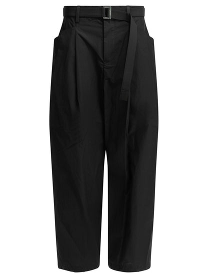"Typewriter" Parachute Pants Trousers
