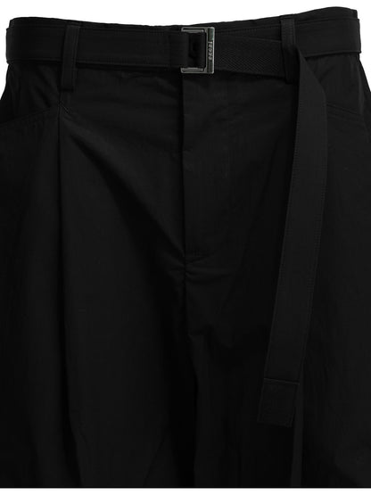 "Typewriter" Parachute Pants Trousers