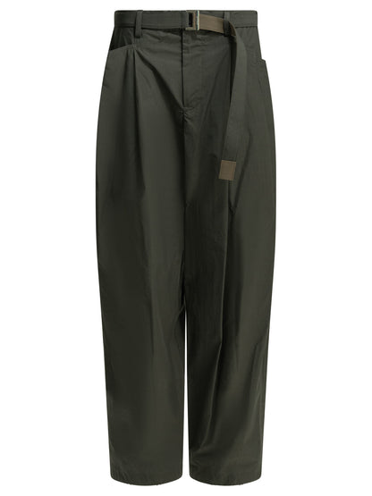 "Typewriter" Parachute Pants Trousers