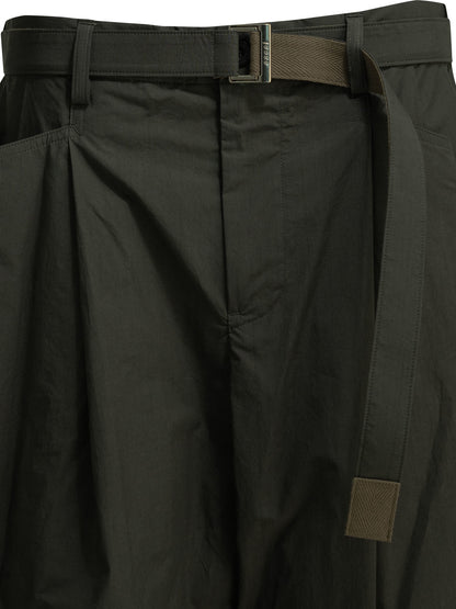 "Typewriter" Parachute Pants Trousers