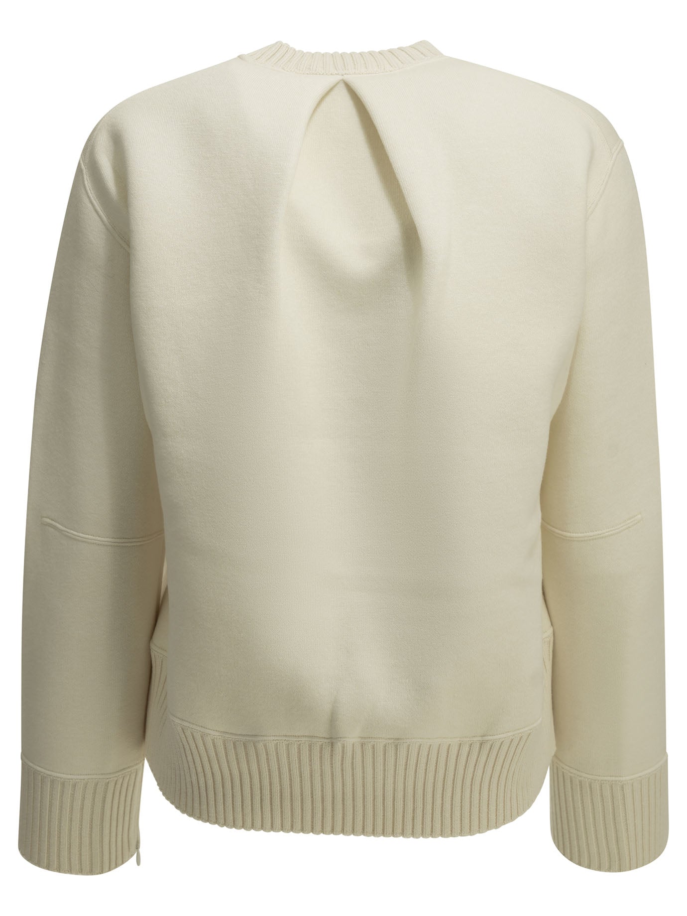Crew-neck sweater made of a cotton-cashmere blend Knitwear