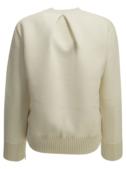 Crew-neck sweater made of a cotton-cashmere blend Knitwear