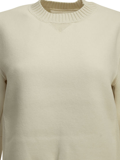 Crew-neck sweater made of a cotton-cashmere blend Knitwear
