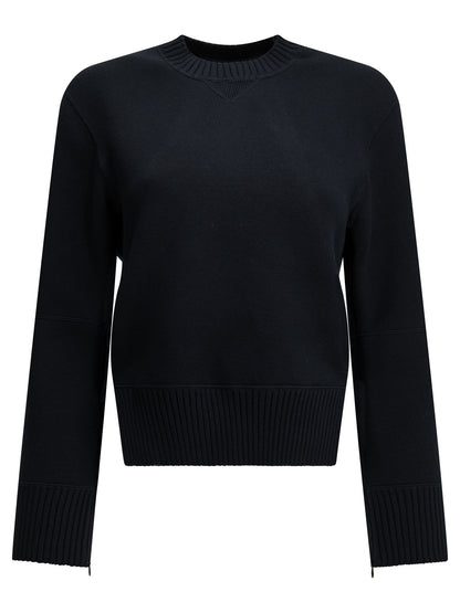 Crew-neck sweater made of a cotton-cashmere blend Knitwear
