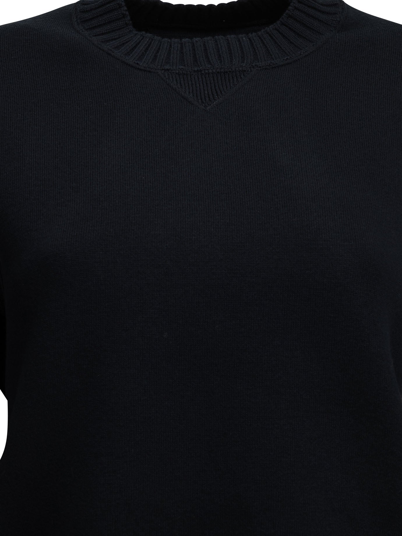Crew-neck sweater made of a cotton-cashmere blend Knitwear