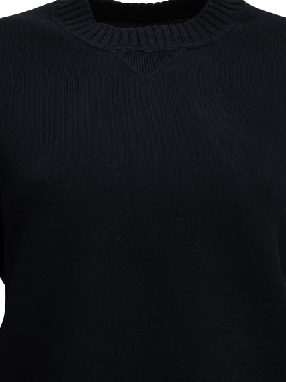 Crew-neck sweater made of a cotton-cashmere blend Knitwear
