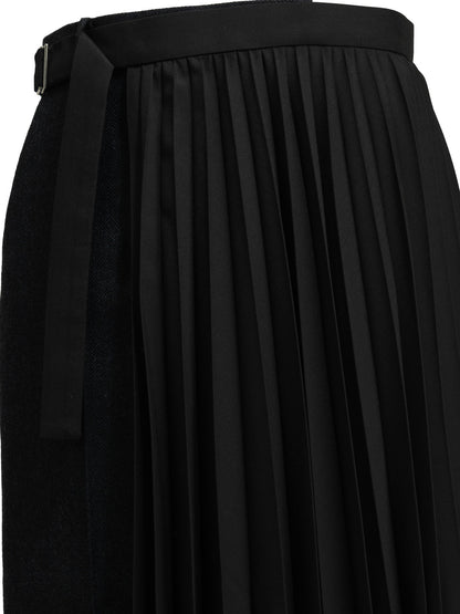 "Pleated" Midi Skirt Skirts