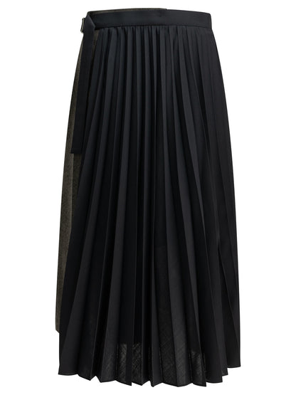"Pleated" Midi Skirt Skirts