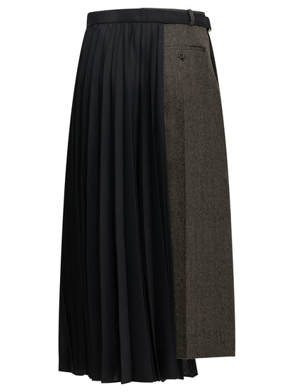 "Pleated" Midi Skirt Skirts