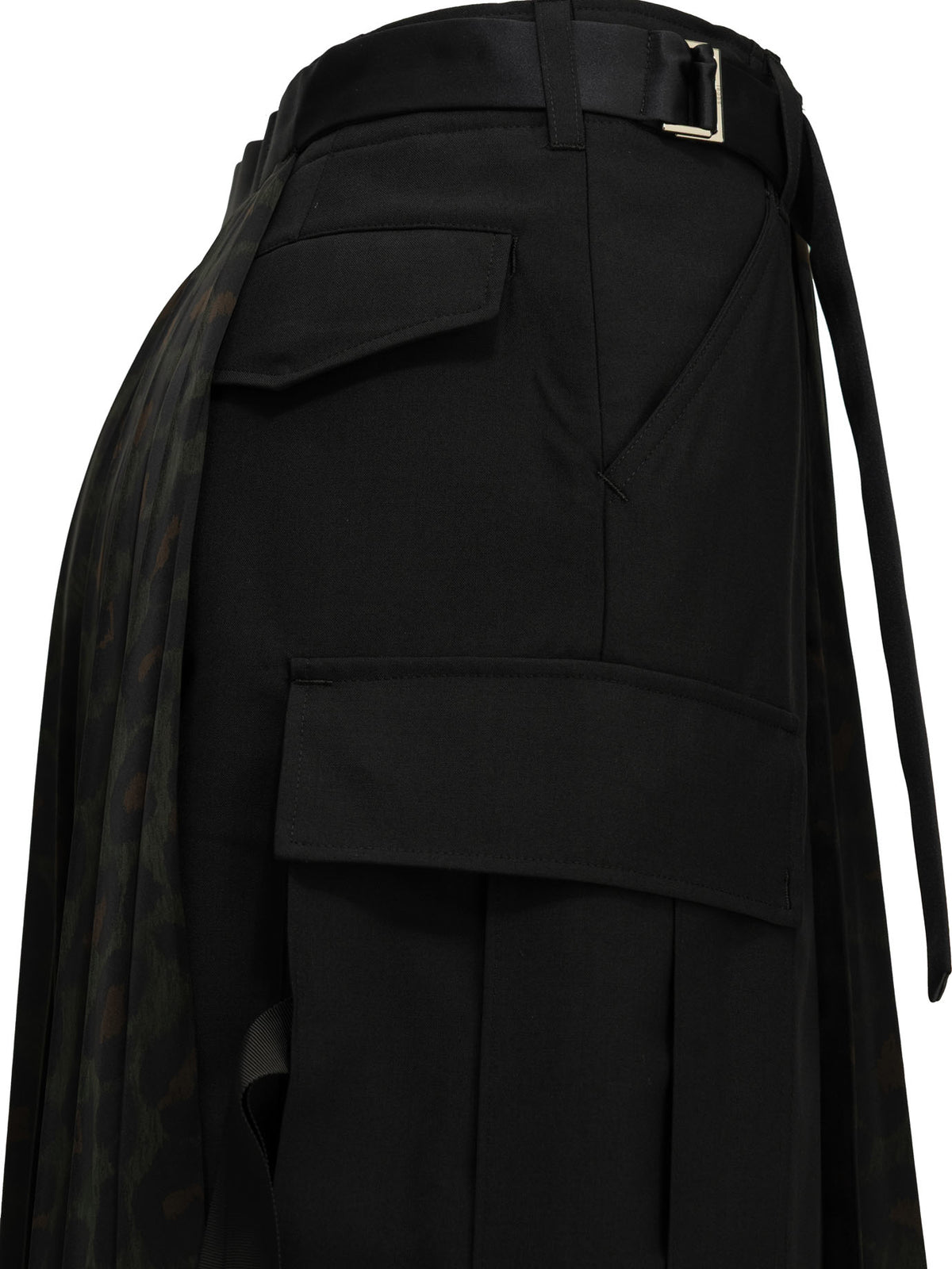 "Pleated Leopard" Midi Skirt Skirts