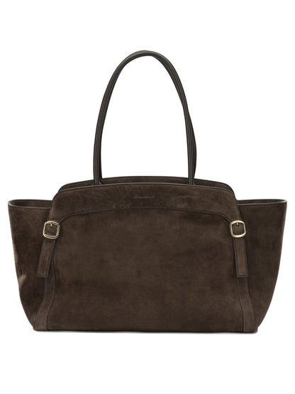 "Double Buckle" Medium Shoulder Bag Shoulder bags