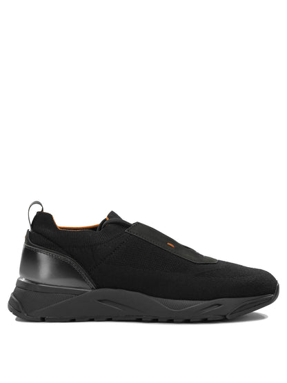 Low-top sneakers made of mesh and leather Sneakers & Slip-On