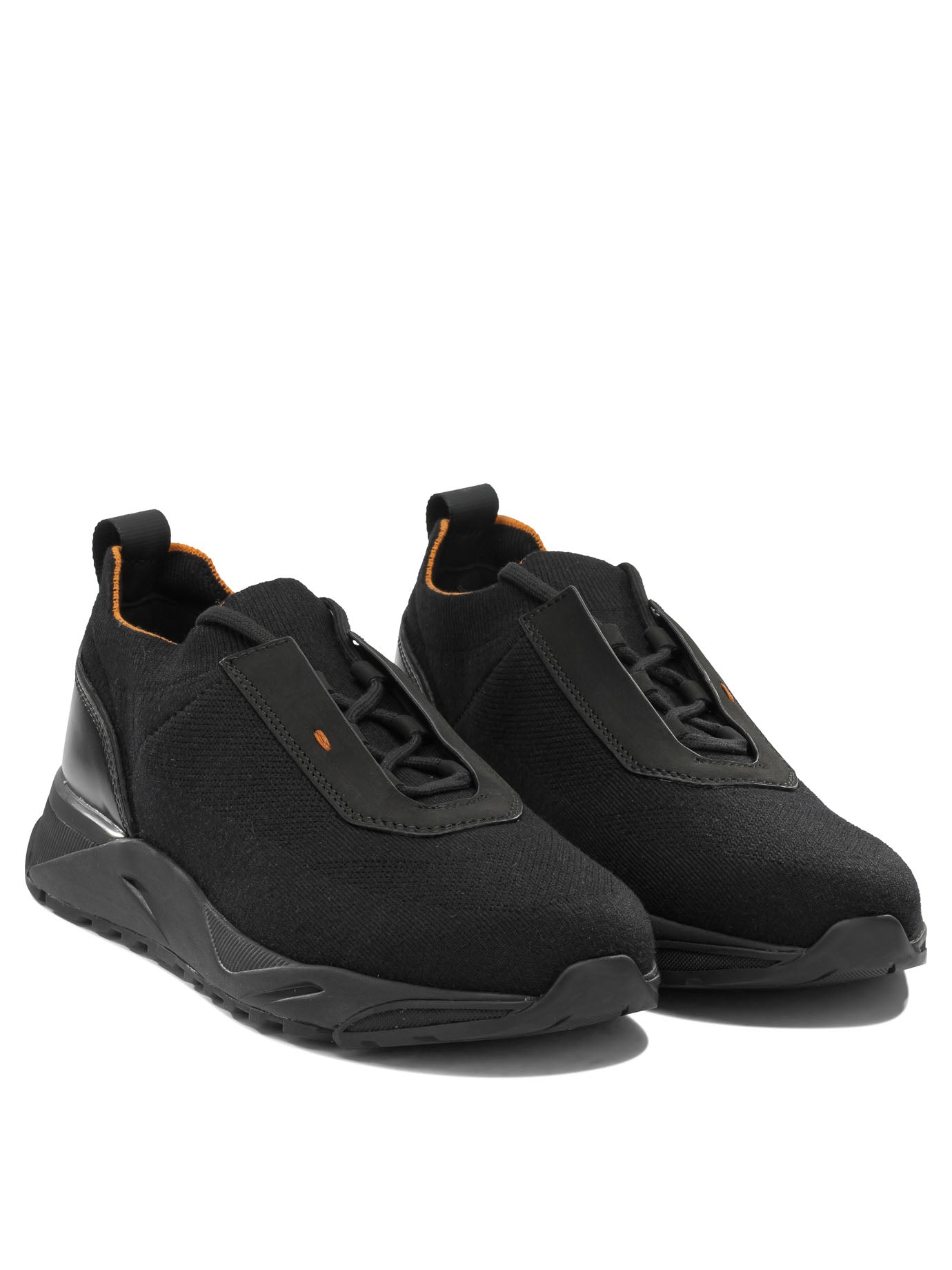 Low-top sneakers made of mesh and leather Sneakers & Slip-On