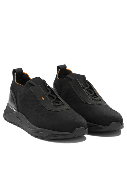 Low-top sneakers made of mesh and leather Sneakers & Slip-On