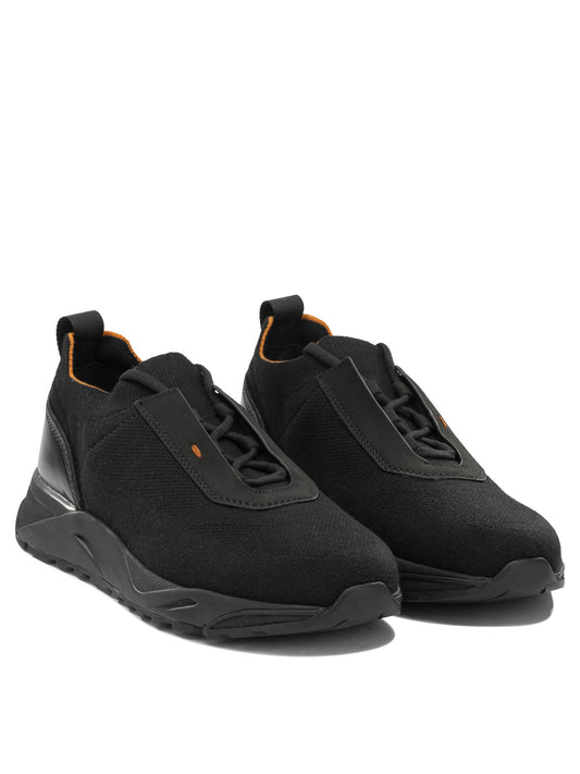 Low-top sneakers made of mesh and leather Sneakers & Slip-On