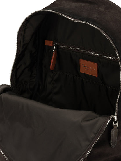 Casual suede backpack Backpacks