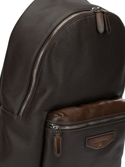 Casual Leather Backpack Backpacks
