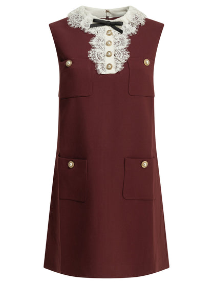 Short dress with lace detail Dresses
