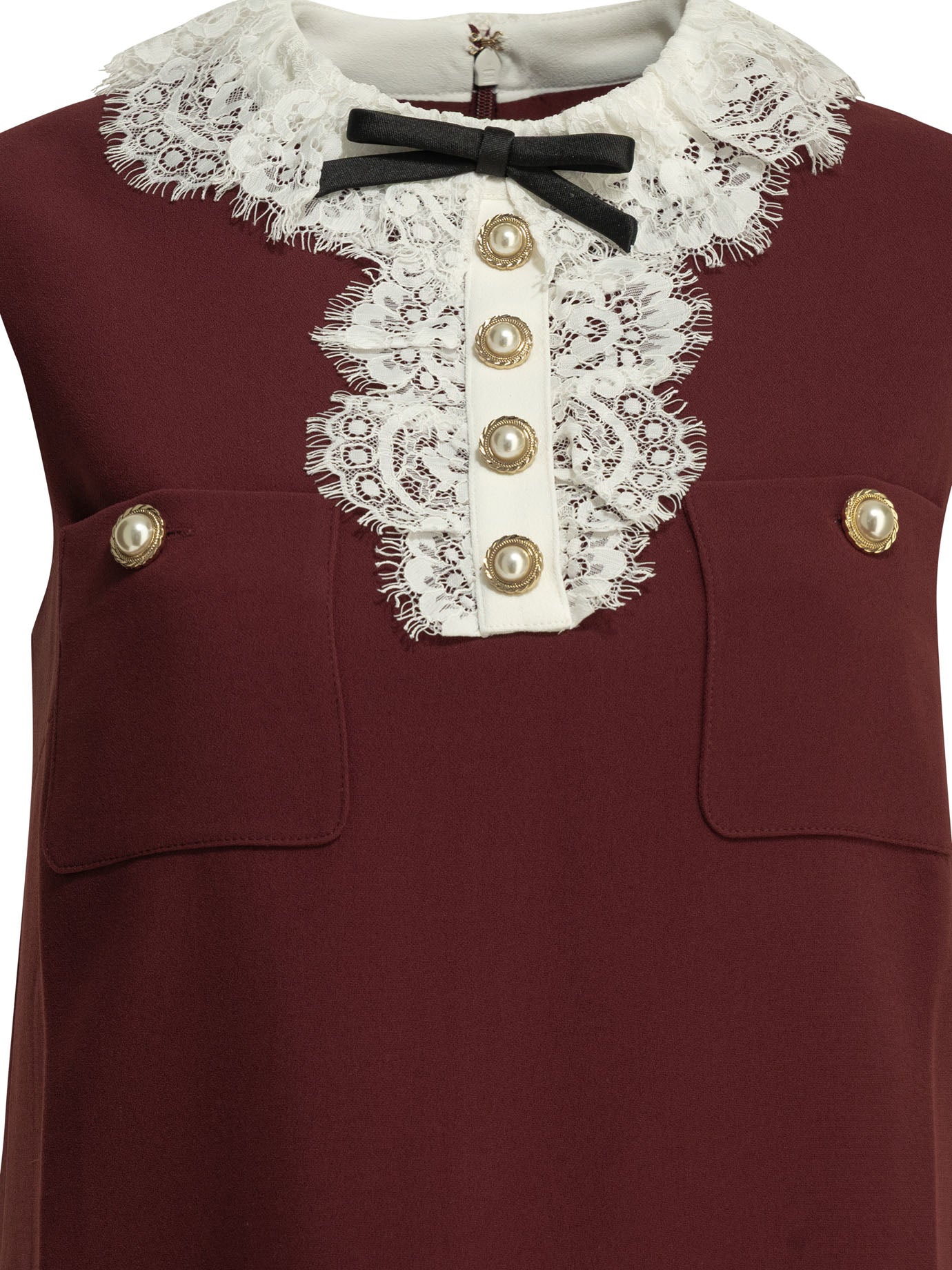 Short dress with lace detail Dresses