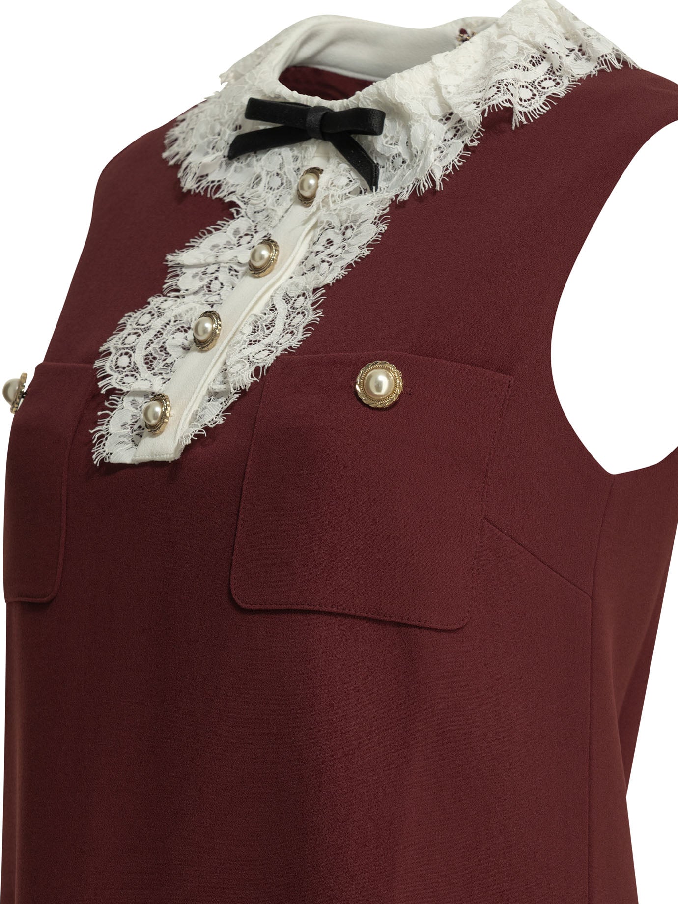 Short dress with lace detail Dresses