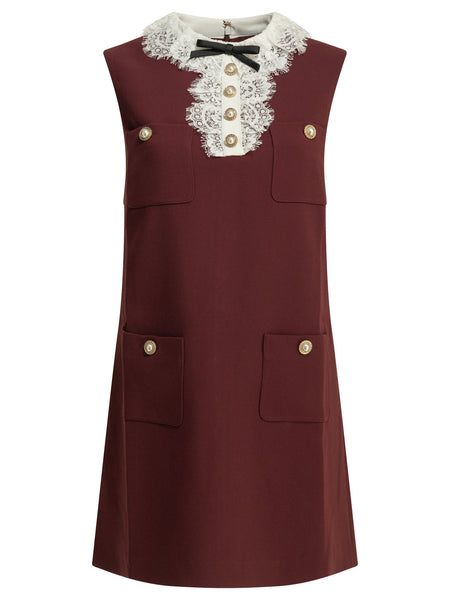 Short dress with lace detail Dresses