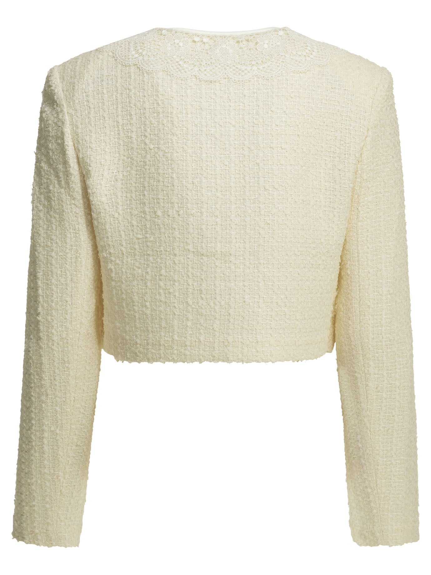 Bouclé blazer with lace details Jackets and Coats