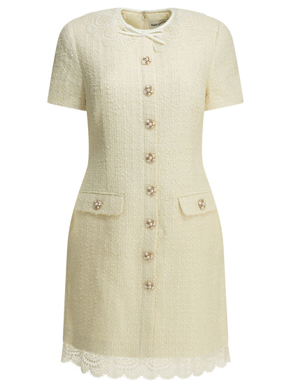 Short dress with lace details Dresses