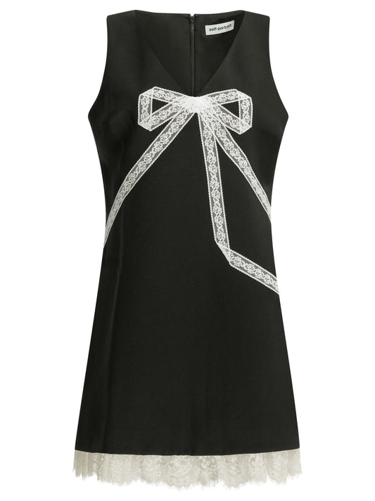 Short sheath dress with bow Dresses