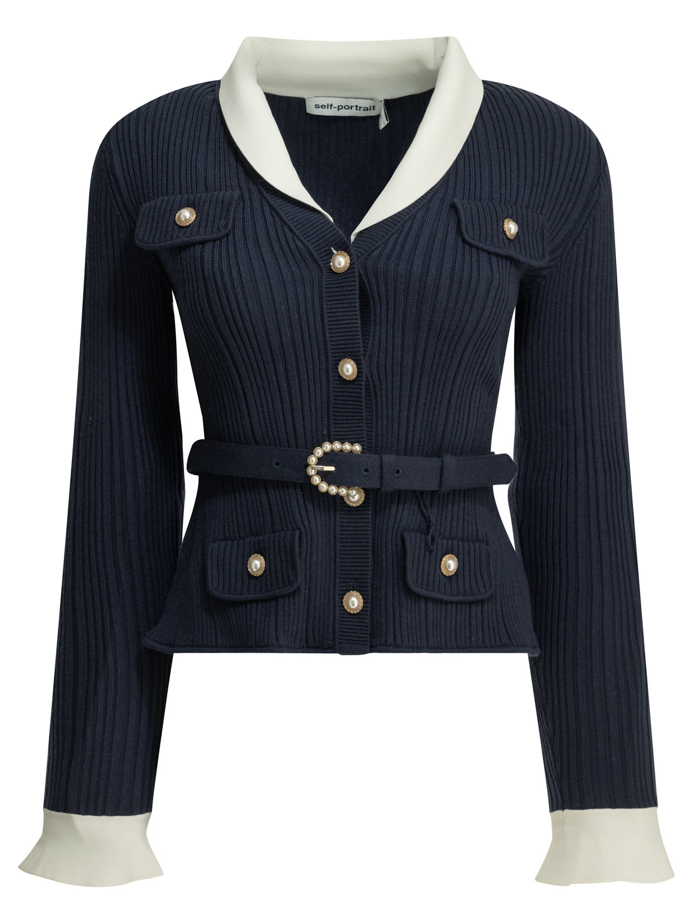 Woven knit cardigan Knitwear