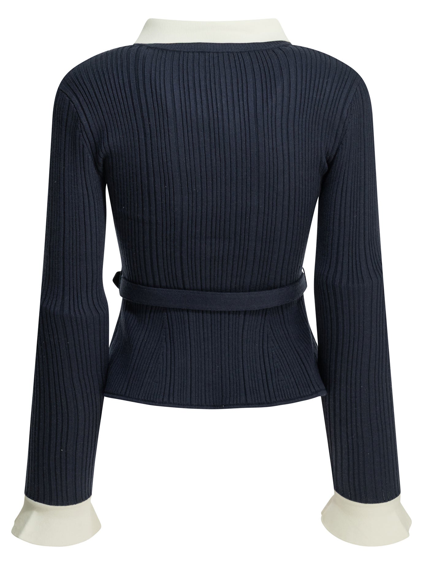 Woven knit cardigan Knitwear