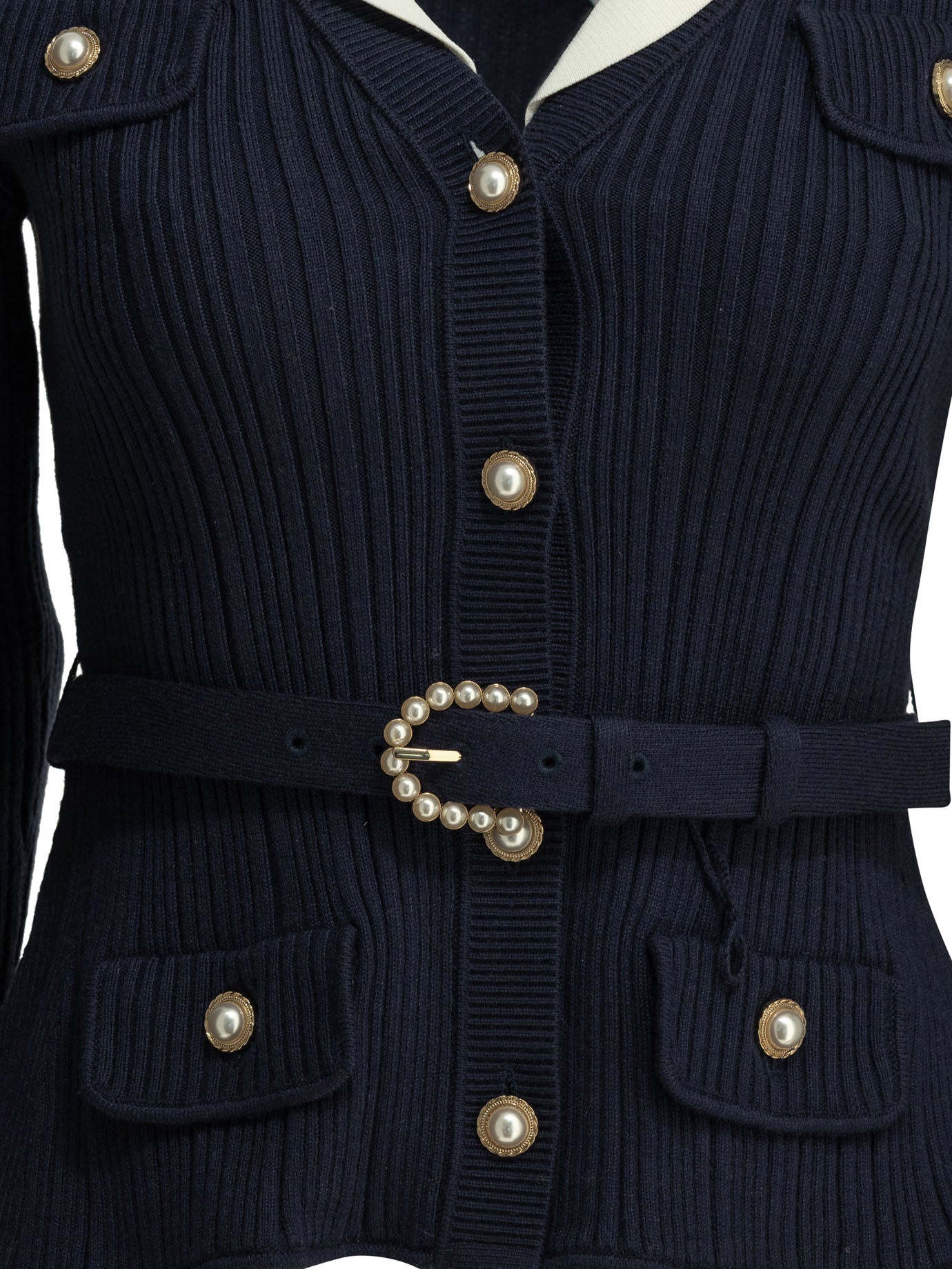 Woven knit cardigan Knitwear
