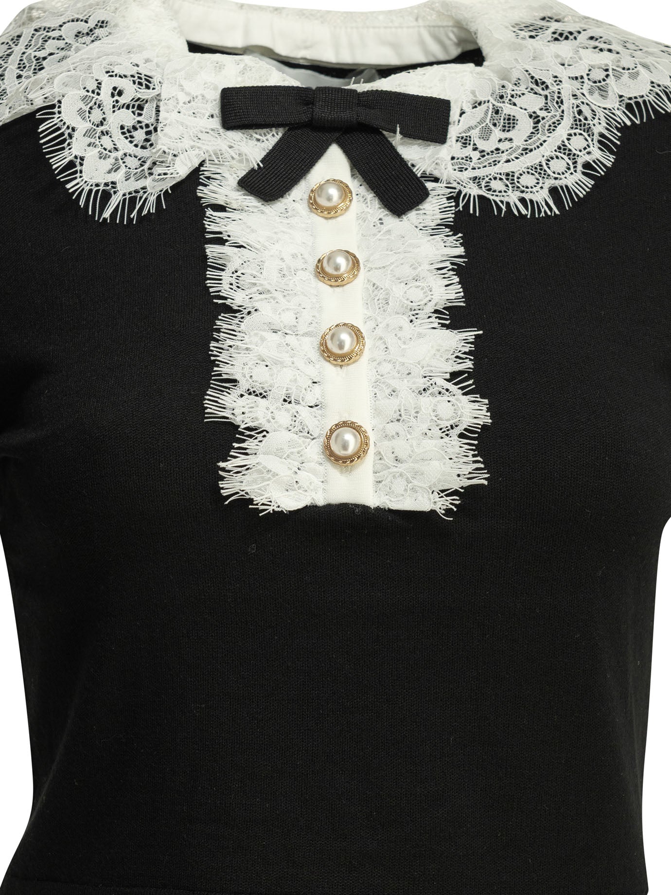 Sweater with lace collar Knitwear