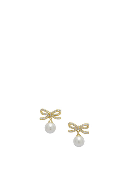 Earrings with pearl and crystals Jewels