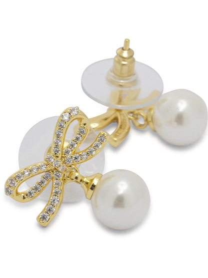 Earrings with pearl and crystals Jewels