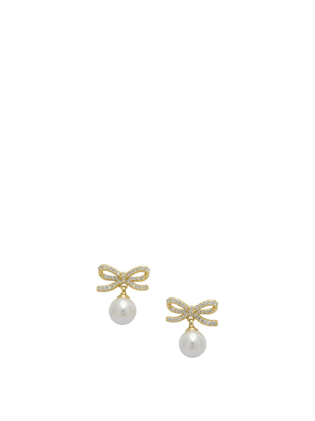 Earrings with pearl and crystals Jewels