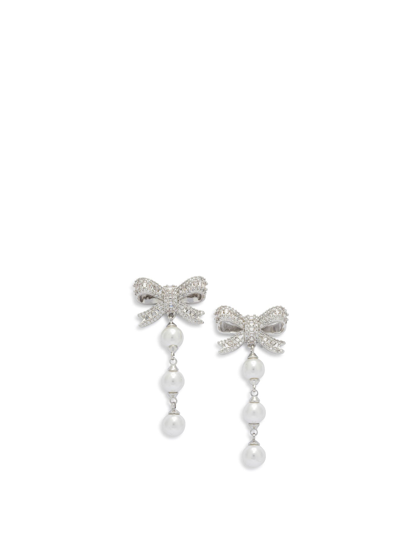 Dangling earrings with pearls and crystals Jewels