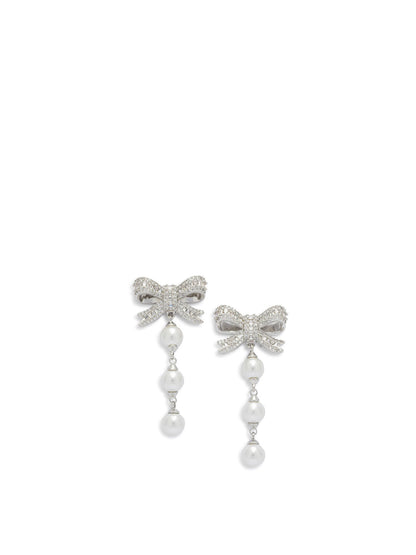 Dangling earrings with pearls and crystals Jewels