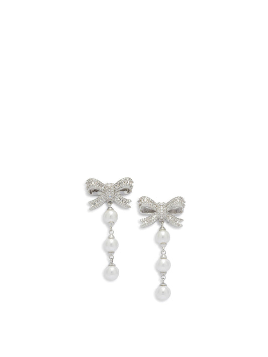 Dangling earrings with pearls and crystals Jewels