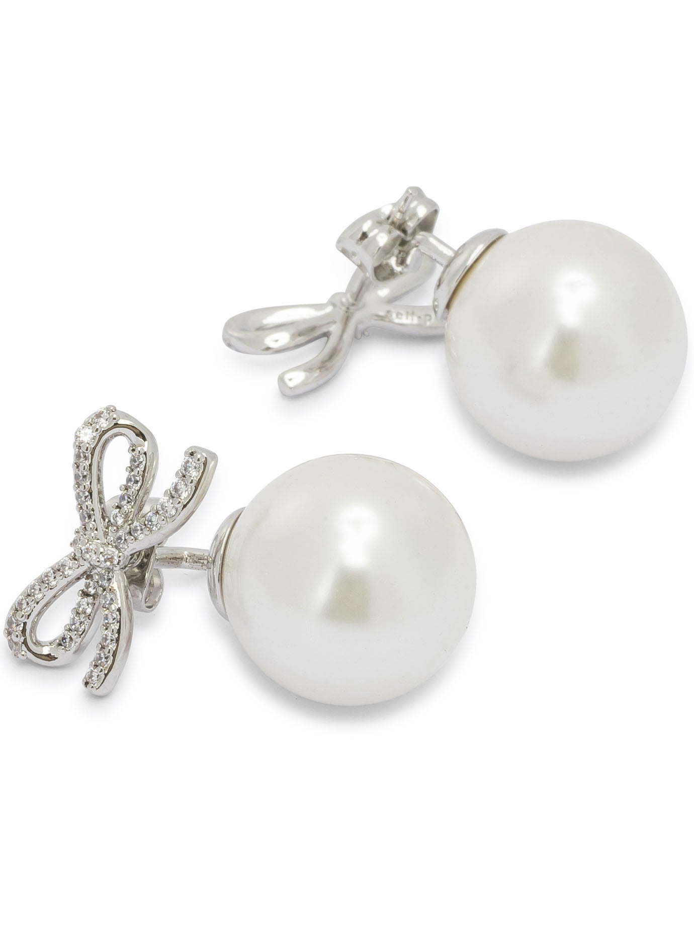 Earrings with pearl and crystals Jewels