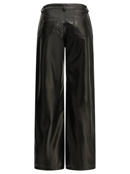 Casual nappa leather pants Trousers