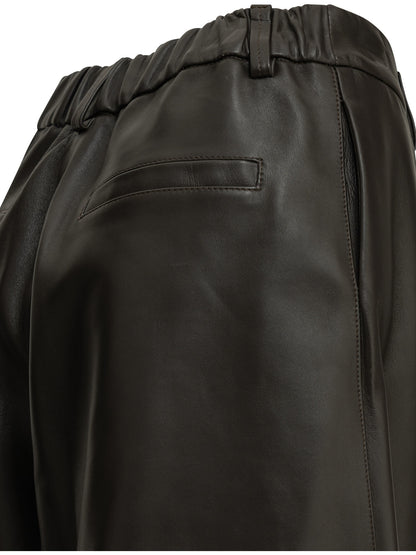 Formal leather shorts Shorts