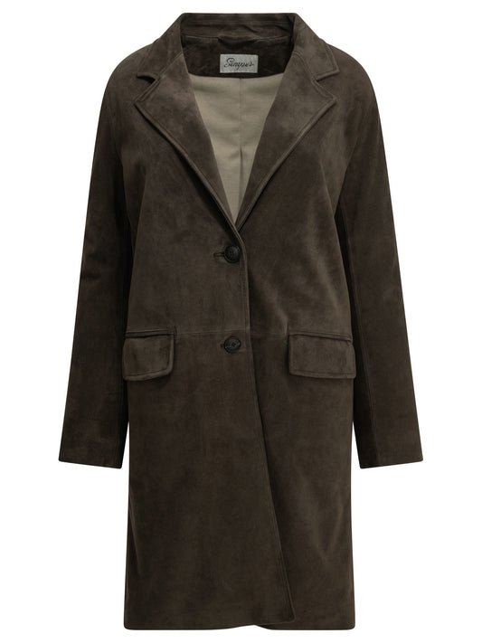 Padded suede jacket Jackets and Coats