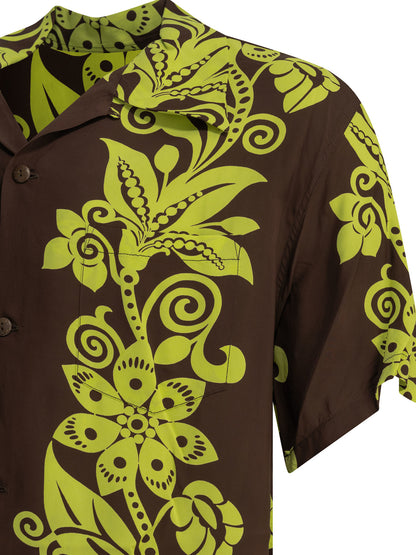 "Pictograph Flower" Casual Shirt Shirts