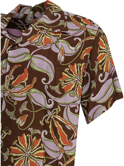 "Spider Lily" Casual Shirt Shirts
