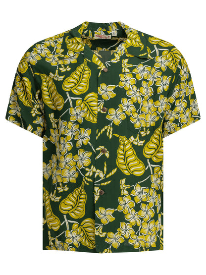 "Plumeria Blossoms" Casual Shirt Shirts