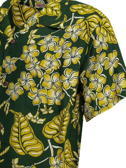 "Plumeria Blossoms" Casual Shirt Shirts