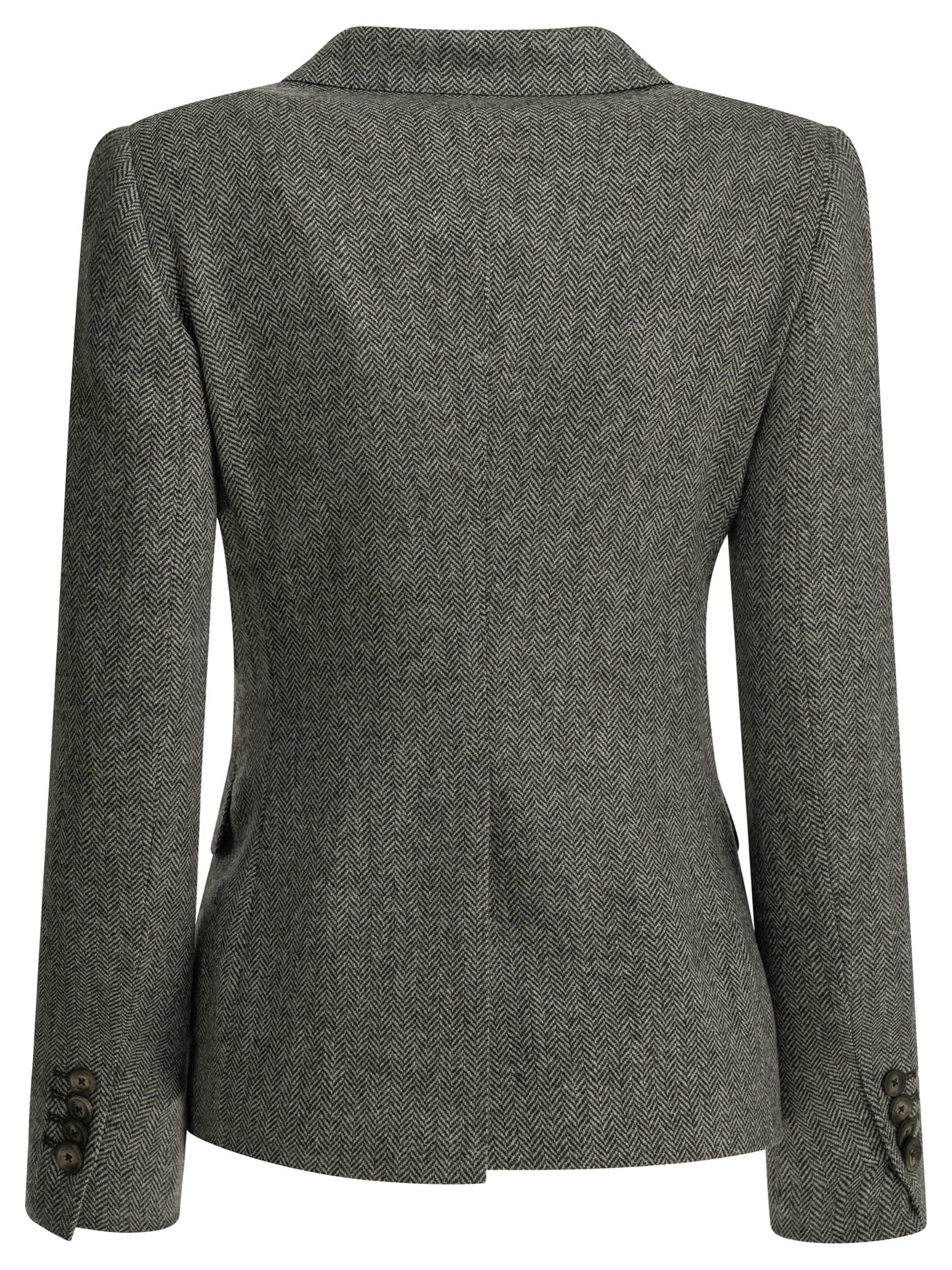 Double-breasted herringbone blazer Jackets and Coats