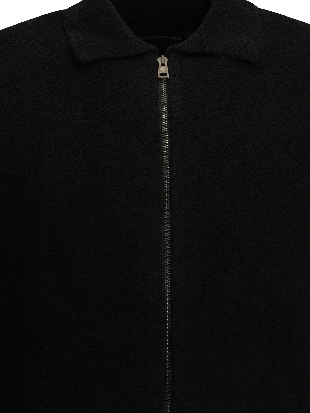 Wool Sweater with a Zipper Knitwear