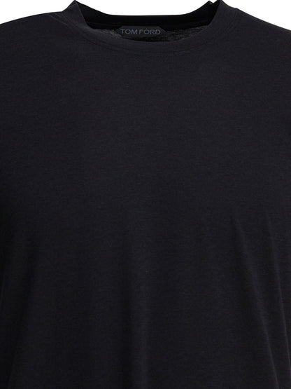 Round-neck T-shirt made of lyocell T-shirts