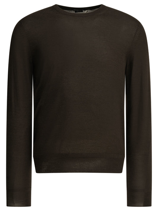 Cashmere and silk crew-neck sweater Knitwear